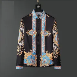 Camisa de vestido masculino Luxuja camiseta de seda esbelta Camiseta de manga longa Casual Roupas de negócios Marca xadrez 17 color m-4xl Burr055
