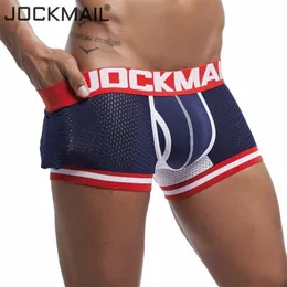 3 PCS/Lot Barn Boxer Men Mesh Sexy Men Men Onderhortshorts u Pouch inferpants Cueca Cotton Cueca Boxer Saly Saly T200620