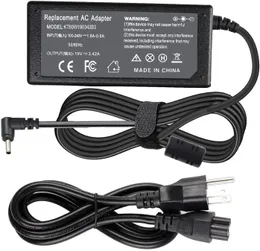 65W AC Adapter ładowarka do Acer Chromebook 11 R11 13 14 15 C720 C730 C731 CB3 CB5 CB3-111 CB3-131 CB3-132 CB5-311 CB3-431 CB3-531; Aspire P3 P3-131 R11 R14 R5-471T S7-191 S7-391