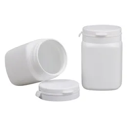 Flacone di plastica quadrato bianco da 300 pz/lotto da 250 ml, bottiglia a bocca larga, flaconi in hdpe da 250 ml SN3671