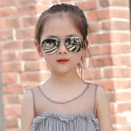 Metal Kids Pilot Sunglasses Dual Beam Children Baby Boys Girls UV400 Protection Aviation Sun Glasses