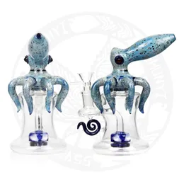 Einzigartiges Design Octopus Bong Shisha USA Glasstab Farbe Materix Perc Rauchwasserpfeife 14,4 mm Gelenk