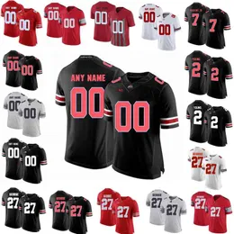 Rare Ohio State Buckeyes Maglie Justin Fields Jersey Chase Young JK Dobbins Archie Griffin 5 Garrett Wilson Maglie da calcio Custom Stitche