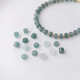 Other Natural Jade Beads Barrel Abacus Handmade Scattered Diy Bracelets Beading Materials Edwi22