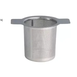 304 تسرب مصفاة الشاي مع مرشح الغطاء الفولاذ المقاوم للصدأ ، فلتر تسرب Fine Mesh Coffee Infuser Infuser Tea Teaware