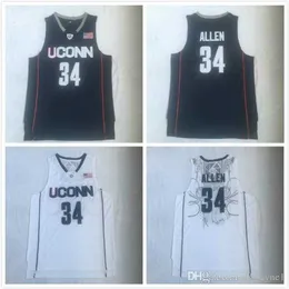 Nikivip 2019 University 34 Ray Allen Uconn Huskies Jerseys Men College Basketball Navy Синий белый