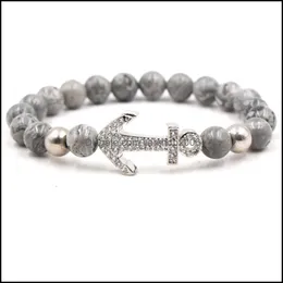 Charm-Armbänder Steinarmband Anker Cz Perlen Leopardenkopf Zirkon Carshop2006 Drop Lieferung 2021 Schmuck Carshop2006 Dhpun