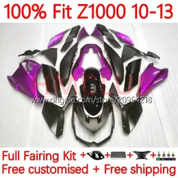 Carene per stampi ad iniezione per KAWASAKI NINJA Z-1000 Z 1000 R 2010-2013 Anni Bodys 20No.84 Z-1000R Z1000 10 11 12 13 Z1000R 2010 2011 2012 2013 OEM Carrozzeria rosa nero