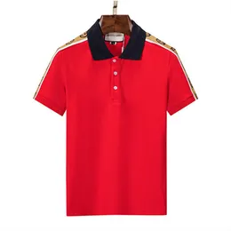 2022 Designer Stripe Polo Shirt T Shirts Snake Polos Bee Floral Mens High Street Fashion Horse Polo Luxury T-Shirt P00013