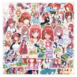 50Pcs Anime The Quintessential Quintuplets Stickers For Motorcycle Phone Skateboards Laptop Luggage Pegatinas Stickers
