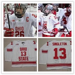 NCa01 Xflsp Ohio State Buckeyes Stitched College Hockey Jersey Kesler Sean Romeo Jennings Evan Moyse Dakota Joshua Caponigri Kamil Sadlocha Ege Nappier