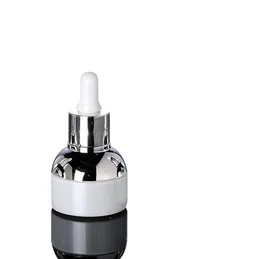 2022 novos 30ml frascos de vidro transparente garrafas vazias Óleos essenciais frasco de perfume mulheres recipiente cosmético pequeno embalagem
