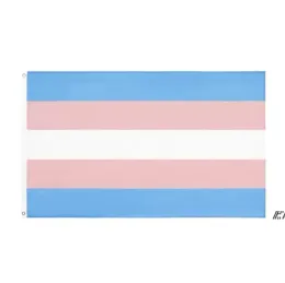 Rainbow Flag Banner 3x5fts 90x150cm LGBT Pride Trans Transgender Flag Lesbian Gay Bisexual Pansexual Ready