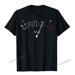 Vu Meter Sound Engineer DJ HI FI Adalog Audio Lover Design T Shirt Camisas Men Tshirts for Geek T Shirt Cotton 220623