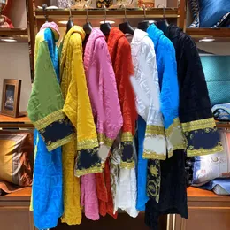 Luksusowy barokowy szlafrok najnowszy kolor szlafrok nocny 100% bawełna para kobiety mężczyźni szlafroki strona główna Unisex szaty do spania1