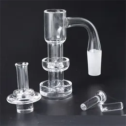 Neues Design, vollverschweißte Rauchnägel, Terp Slurper, Quarz-Banger, abgeschrägte Kante mit Kappe, Pillen-Set für Glas-Wasserbongs, Pfeifen, Dab-Rigs