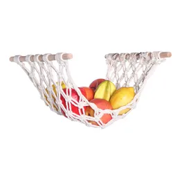 2pcs Storage Bags Simia Decorated Fruit Net Kitchen Vegetable Basket