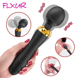 FLXUR Potente vibratore AV Giocattoli sexy per donna Bacchetta magica Stimolatore del clitoride Punto G vibrante Masturbatore femminile Prodotti