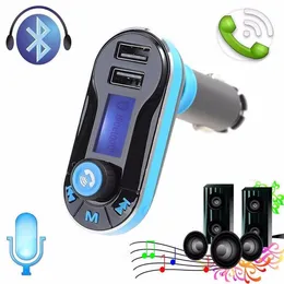 Veículo de tela Dual USB Car Carregador Adaptador Car Car Kit Bluetooth Converter MP3 Player Suporte Transmissor FM