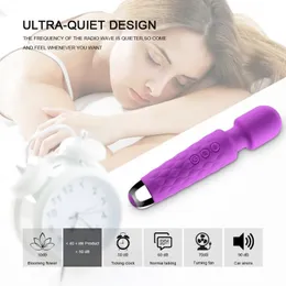 Sex toy Toy Massager Abhoth 20-frequency Fascia Gun Charging Silicone Vibrating Avstick Female Toys Flirting Masturbation Equipment Massage A8N8