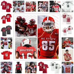 N.C. State Wolfpack koszulka zszywana collegea futbol mundur 25 Taiyon Palmer 20 Ricky Person Reggie Gallaspy Darian Roseboro Payton Wilson Alim McNeill Devon Graves