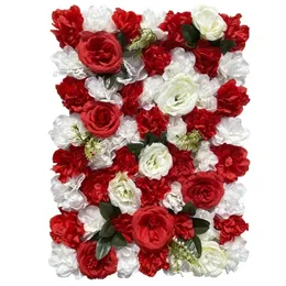 NEU 40x60 cm Künstliche Blumen DIY Hochzeit Dekoration Seiden Rosenblumwandpaneele Dekoration Friseursalon Hintergrund