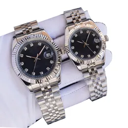 Klasyczne pary automatyczny zegarek mechaniczny 41 mm 36 mm 31 mm Diamentowe obudowy Diament