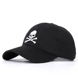 Cool Uomo Donna Cranio Ricamo Parasole Berretto da baseball Estate Sport all'aria aperta Protezione solare Hip Hop Cappelli in cotone regolabili P55