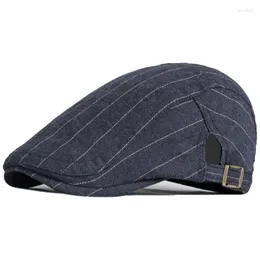 Boinas de chapéu simples masculino de inverno Stoy SBOY Retro Inglaterra Designer Moda Moda Painte Cap Dropberets Wend22