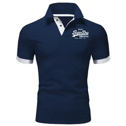 Polo Shirt Men Summer Stritching S Shorts Sleeve Ubrania biznesowe luksusowa koszulka S D220615