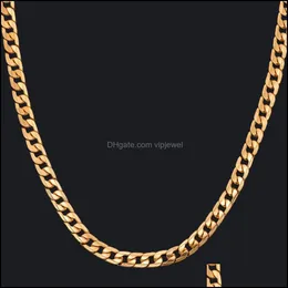 Chains Cuban Link Chain Necklace Curb For Men Jewelry Corrente De Prata Mascina Wholesale Miami Mens Vipjewel Drop Delivery Vipjewel Dhis1