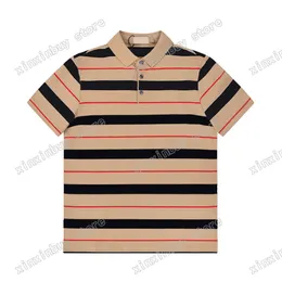 22SS Мужчины Женщины Дизайнеры T Рубашки Paris Sport Stripe Print Cotton Tee Crew Erec