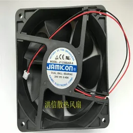 도매 팬 : 12038 JF1238B2SR-R DC24V 0.45A 120*38mm 2 와이어 인버터 팬