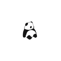 Tecknad söt liten panda brosch kreativ ryggkorg Kedja Legering Emalj Badge Pin Barn Present