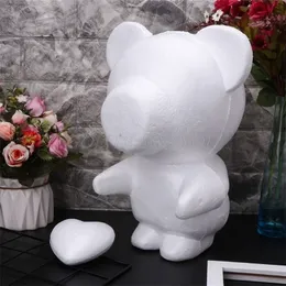 Modeling Heart Bear White Polystyrene Foam Balls Styrofoam CraftsChristmas Gifts Wedding Party Supplies Decoration 201006