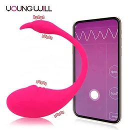 NXY Vibrators 새로운 App 무선 OhmiBod 원격 딜도 여성 섹스 토이 성인 섹시 장난감 팬티 계란 진동기 팬티 여성 0411