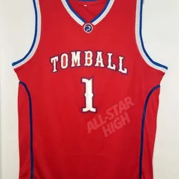 XFLSP＃1 Jimmy Butler Tomball High School Throwback Basketball Jersey Stitchedカスタマイズされた任意の名前と番号