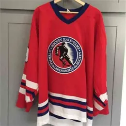 MThr Seltener Vintage-Starter #99 Wayne Gretzky Hall of Fame-Hockey-Trikot mit Stickerei und Nähten. Passen Sie Trikots mit beliebiger Nummer und Namen an