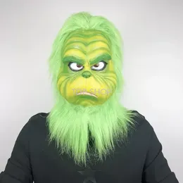 Nowy Halloween Party Cosplay Cosplay Maski Deluxe Latekse Komedia Komedia Xmas Funny Carnival Full Face Mask Mask Ee