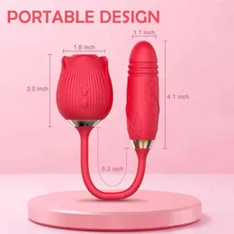 Секс -игрушка игрушки Masager Rose Toy для женщин Клиторальный сосающий вибратор с шариком яиц G Spot Dildo Clitoris Стимулятор 2 в 1 вагинальный анал Irzw