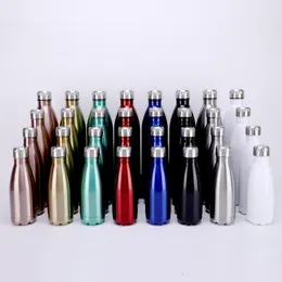 Bottiglia di Cola da 500 ml con coperchio Mate Bicchiere da acqua con isolamento sotto vuoto in acciaio inossidabile lucido Tazza da viaggio creativa FEDEX Z11