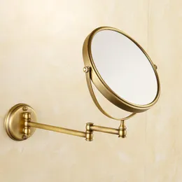 거울 골동품 청동 구리 우아한 8 인치 욕실 거울 돋보기 뷰티 하드 와레미러