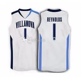 Nikivip #1 Scottie Reynolds Villanova Wildcats College Retro Classic Basketball Jersey Herr Sömda anpassade nummer och namntröjor