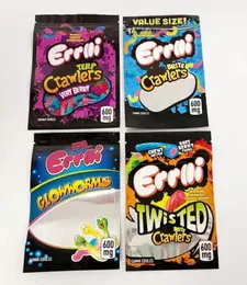 bolsa de embalagem worm 600mg Brite Terp Crawlers muito Berry Mylar Bags Packagings