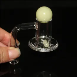 Chiodo per banger al quarzo maschio da 14 mm con tappo in carbonio a bolle di vetro e perla Terp per pipa ad acqua Dab Rig Bong