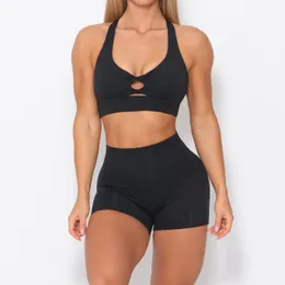 Women Yoga Out Fit High talia nić mocne stretch stałe otwartą kamizelkę fitness stanik i kieszonkowe garnitury szwu bez bioder leggingi tropiki