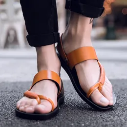 Sandals Sandalias Cuero Hombre Para Sandel For Men Shoes Leather Genuine Sandalet Erkek 2022 Outdoor SlideSandals