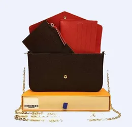 FELICIE POCHETTE キャンバスプリントモチーフのスタイリッシュなバッグ 封筒型ポーチ付き 取り外し可能な内ポケット付き レディース チェーン ショルダー クラッチバッグ