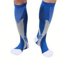 Мужские носки сжатие сжигание, женщины, мужчины, подходящие для спортивной нейлоновой черной анти усталос
