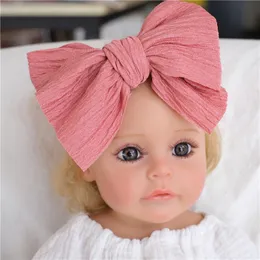 Large Bow Elastic Hairband for Newborn Hair Accessories Baby Wide Headband Lazo Pelo Bebe Bowknot Fitas Cabelo Bebes Haarbandjes